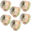 6 Pack 3/8" hex flanged Nylon Locknuts Compatible with Mower