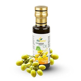Certified Organic Cold Pressed Neem Cosmetic Oil 100ml Biopurus