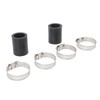 2Pcs 1in High Temp Pipe Clamps Connector Sturdy Exhaust Pipe
