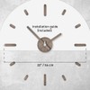 Presentime & Co Large Frameless DIY Wall Clock for Modern