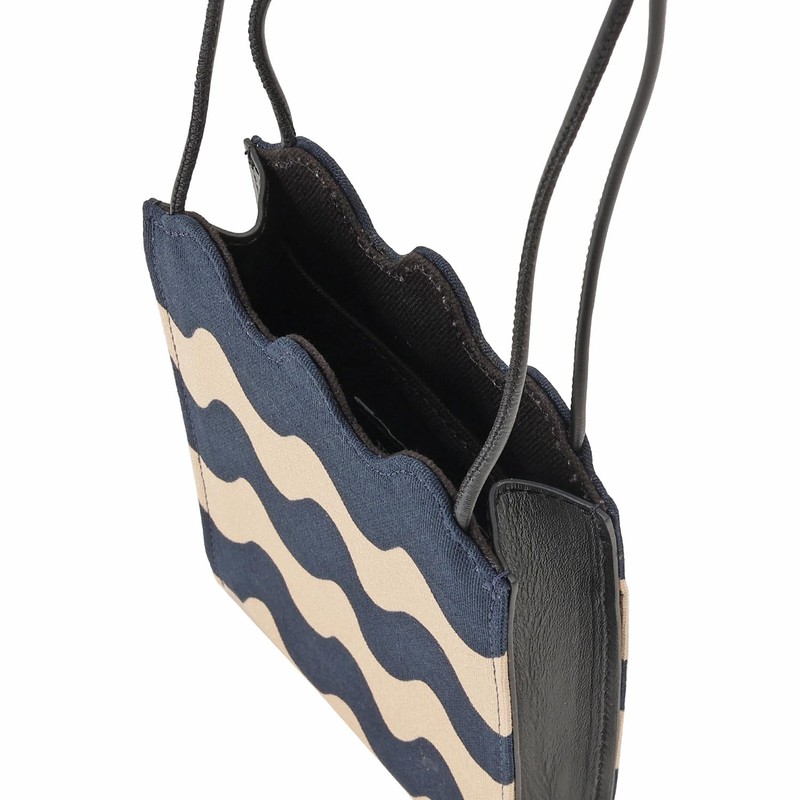 Marimekko Rocki Mini Shoulder Bag, Crossbody Lokki Pocket Bag, Dark