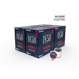1850 Trailblazer Medium-Dark Roast Coffee, 64 Count K Cups for Keurig Makers