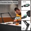 NOEVSBIG Desk Magnifying Glass with Light 10+5X Desktop Lamp Close