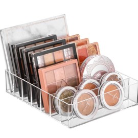 I'm so happy Cosmetics Storage Eye Shadow Makeup Storage Acrylic Stand Divider Angled Acrylic Clear Case (L)
