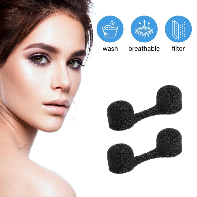 COMNICO 50 Pieces Nose Plug Filter Disposable Nose Dust Filters