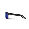 REKS Satin Touch Black Sport with Blue Mirror Polarized lens