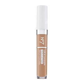No7 Lift & Luminate Triple Action Serum Concealer - Truly Medium - Anti Aging Liquid Concealer Makeup for Blemishes & Dark Circles - Medium to Full Coverage Concealer for Face (8ml)