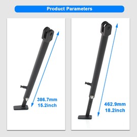 Mantt Adjustable 3'' Kickstand Side Stand Fit for CRF450X 2017-2005, CRF250X 2012 2011 2010-2004 Motorcycle Adjustable Iron Side Stand