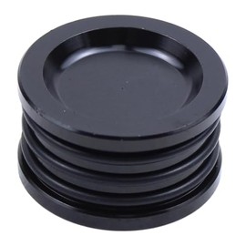Aluminum Billet Camshaft Seal Cover Cap Plug Black Cam Shaft Seal Cover Cap Triple O-Ring Engine Covers for Acura Honda Civic Del Sol CRV Prelude B D H F Series Engine Motor