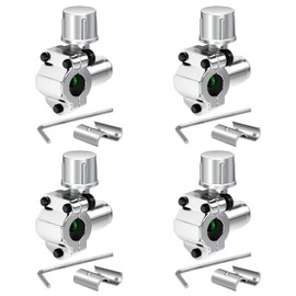 Zuxbolf 4 Pieces Piercing Valve Sets BPV-31 Refrigerator Tap Valve Retrofit Valve Compatible with Pipe Hoses with 1/4", 5/16", 3/8" Outer Diameter for Air Conditioners, HVAC