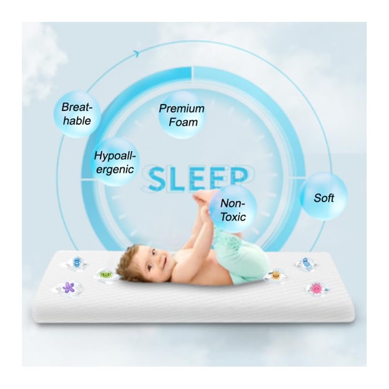 Lisara Pack and Play Mattress, 38 x 26 Pack N