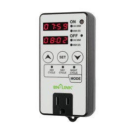 BN-LINK Timer Outlet Short Period Repeat Cycle Intermittent Digital Timer, Interval Timer - Day, Night, or 24 Hour Operation, Programmable Plug-in Timer for Appliances Electrical Outlets 15A/1875W