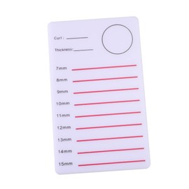 Beavorty Eyelash Extension Holder Acrylic Pallet Tray Lightweight Grafting Tool for Home and Salon Use Markings for Easy Application for Professionals and Beginners