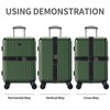 DAWNTREES Luggage Straps,4 Pack Heavy Duty Adjustable Suitcase Belt with