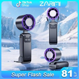 Labor Day Sale-Portable Handheld Fan Turbo for Travel, Mini Personal Rechargeable Fans, Extreme Ice Cooling Plate,Led Display, 1-100 Speed,Up to 20h Use,Foldable Lash Fan,Perfect Gifts for Women,Child:_Grey-iciness