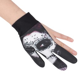 XINCHIA Snooker Gloves Left Hand Billiard Gloves 3 Fingers Billiard Pool Gloves Left Hand Professional Stretchable Pool Glove Left Hand Show Gloves Open Pool Gloves Show Snooker Gloves for Mens Women