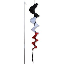 Premier Kites SoundWinds Medium Fusilli Spinning Recumbent Bike Windsock - Tecmo