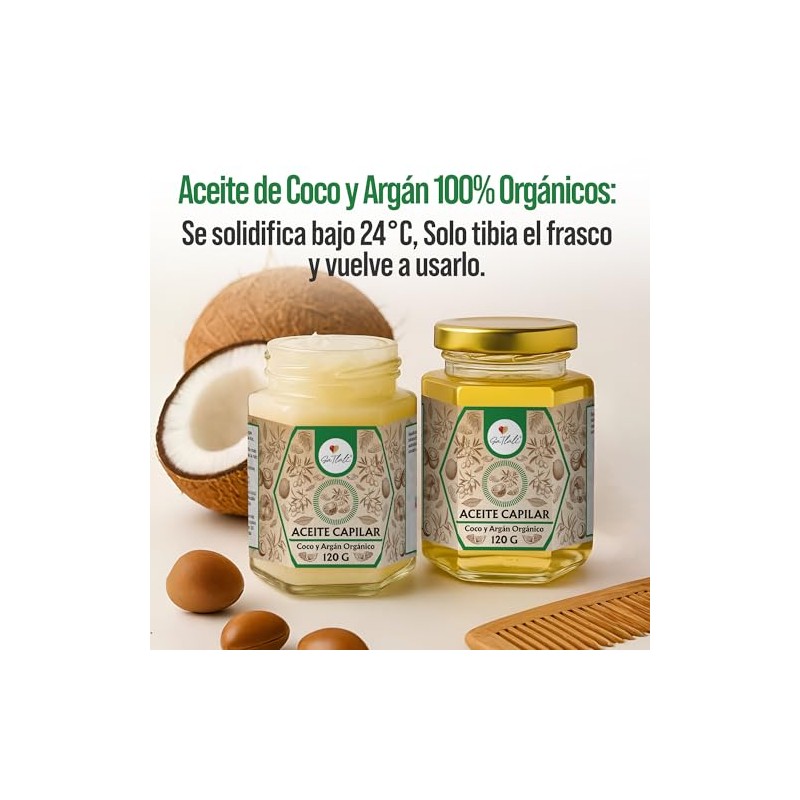 Aceite Capilar - Brillo - Hidratación - Suavidad - Coco