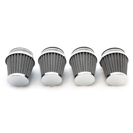 Set of 4 Chrome Air Filter Pods - 42mm - Fits Honda CB650 1979-1980 - Fits Kawasaki and More