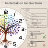 DEMACYA Wall Clock, Abstract Tree of Life Wall Clocks Wooden