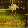 Feng Shui Goods, Copper 6 Tubes, Wind Chime, Ruyi Knot,