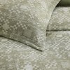 MaiRêve Queen Comforter Set Olive Green, Crinkle Textured Design Bedding