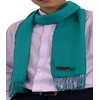 CJ Apparel Teal Green Men's Nepalese Solid Colour Fashion Scarf