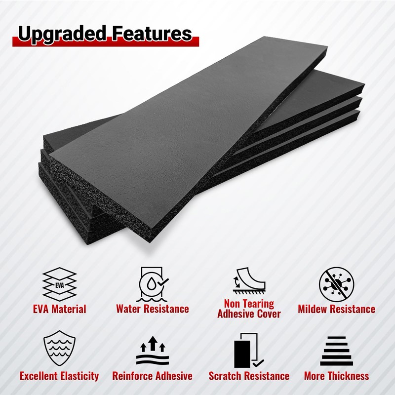 ROBLOCK 4 PCS Garage Wall Protector 17.5x4 inch, Self Adhesive