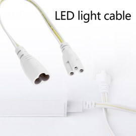 Micro Traders 4pcs 3pin Male to Female Lamp Connecting Wires LED Bulb Connecting Wire LED Strips Connecting Cable Linkable Cords for LED Lamps Halogen Lamps CFL Bulbs