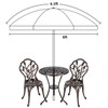 AMMSUN Patio Umbrella, 6.5 ft Outdoor Table Umbrella with Tilt