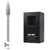 BESSIE Leabit Corn Barrel Soft XF Nail Bit, 3 Pieces, Silver / BESSIE 리아비트 콘배럴소프트 XF 네일비트, 3개, 실버