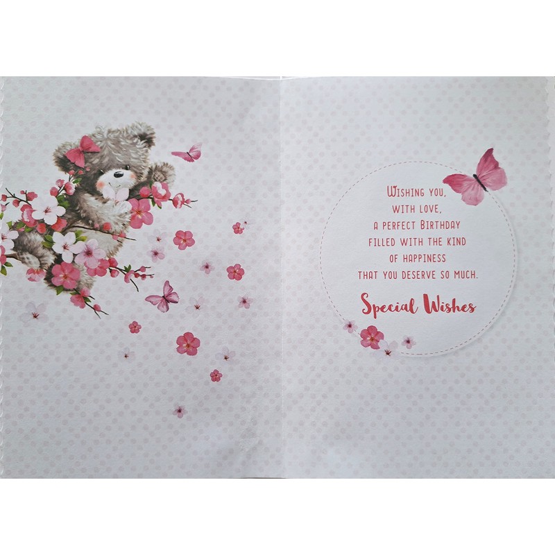To A Special Granddaughter On Your Birthday Teddy Bear And