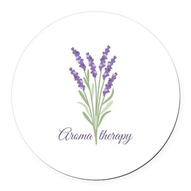 CafePress Aroma Therapy 5.5" Round Car Magnet Magnetic Bumper Display