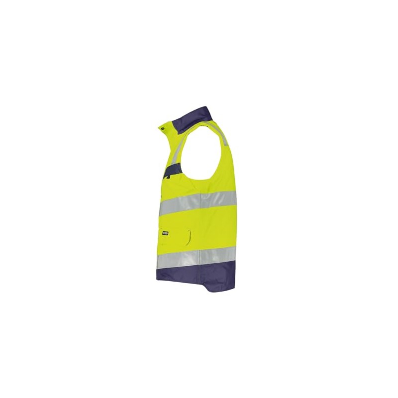 Bilbao Hi-Vis Jacket Yellow/Dark Blue