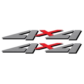 Vinylmark LLC 1999 2000 2001 4x4 Decals for F-250 HD F-350 Super Duty Truck 4WD Regular Silver