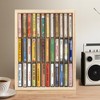 Waratah Designs Cassette Tape Storage Rack, 36-slot Wood Cassette Tape