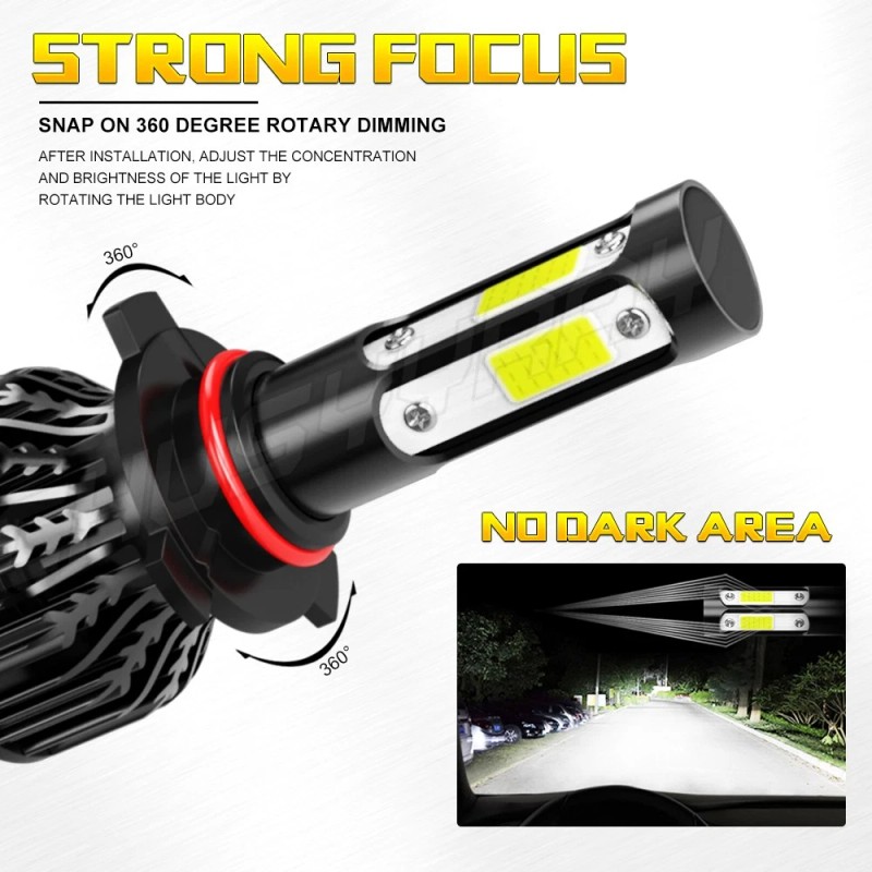 CHUSYYRAY 9012 HIR2 LED Headlight Bulbs Conversion Kit High Low