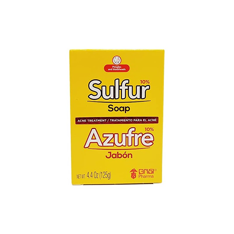Grisi Sulfur Soap with Lanolin for Acne - 2 Pack