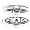 Ciweisah Stainless Steel Boat Folding Cleats 6" Flip-up Dock Cleat