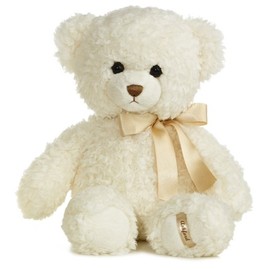 Aurora® Snuggly Ashford Bear™ Stuffed Animal - Comforting Companion - Imaginative Play - White 14 Inches