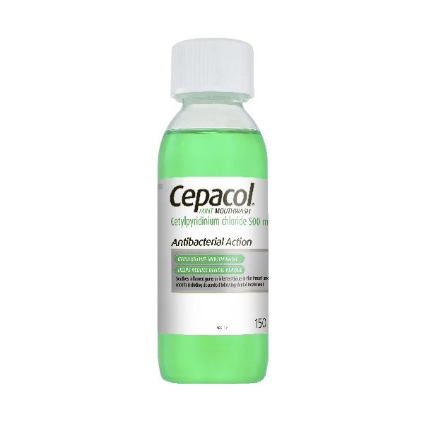 Cepacol Antibacterial Action Mint Mouthwash 150ml