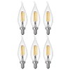 GE (6 Bulbs) Lighting 32596 LED Chandelier CAC Light Bulb,