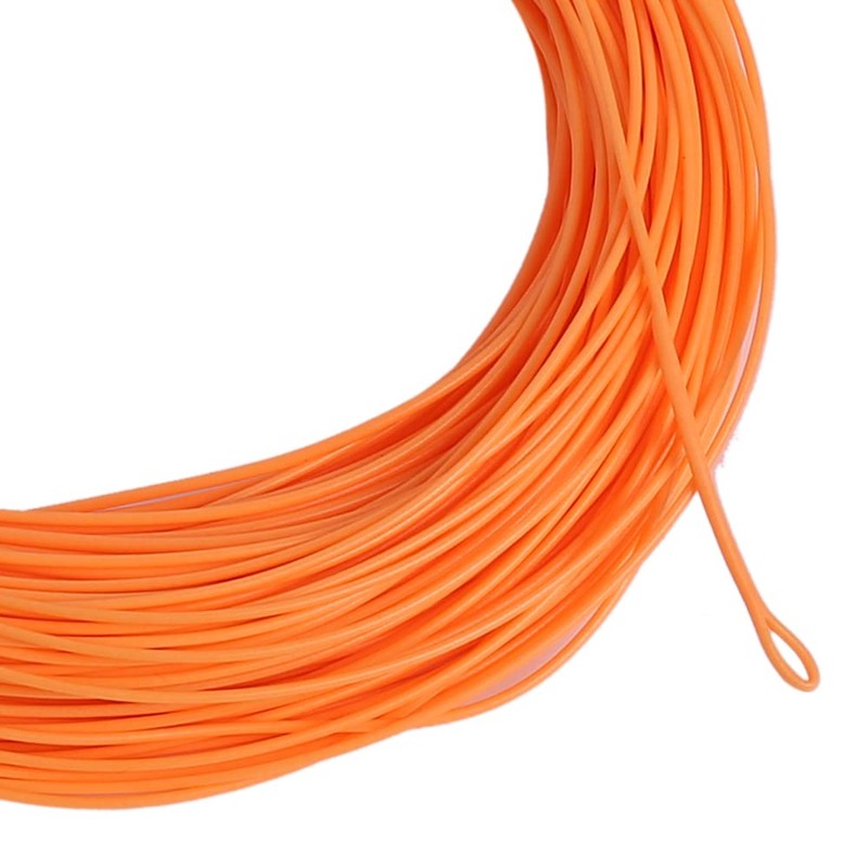 Floating Fly Fishing Line Weight Forward Design with Welded Loop(WF6F,Orange)