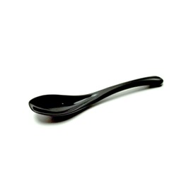 Aoba 544166 Anti-Bacterial Mini Spoon, 3 Piece, Black, Dishwasher Safe