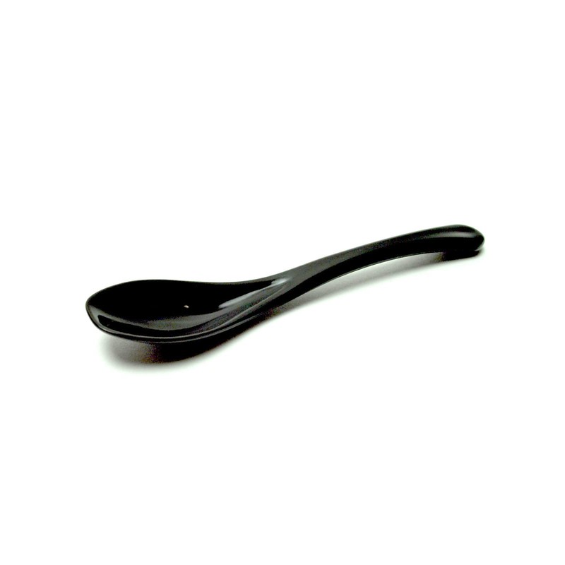 Aoba 544166 Anti-Bacterial Mini Spoon, 3 Piece, Black, Dishwasher Safe