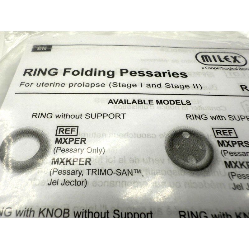 Milex Cooper Medical Milex Pessary Ring With Support/Foldin - #3,