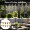 Atomizing Misting Nozzles for Garden Misting - Durable Brass Fine