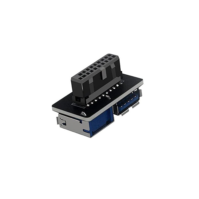 cablecc Dual USB 3.0 A Type Female to Motherboard 20/19