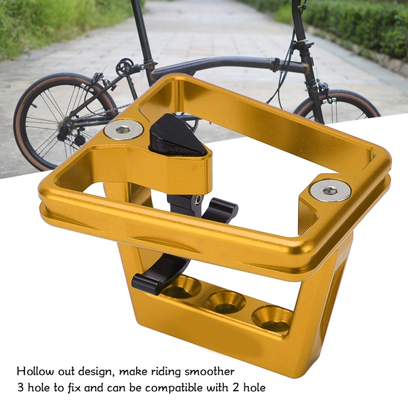 Folding Bike Front Carrier Adapter Aluminium Alloy Hollow Carved Mount