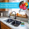 EZONEDEAL Kitchen Dish Soap Dispenser and Sponge Holder for Sink